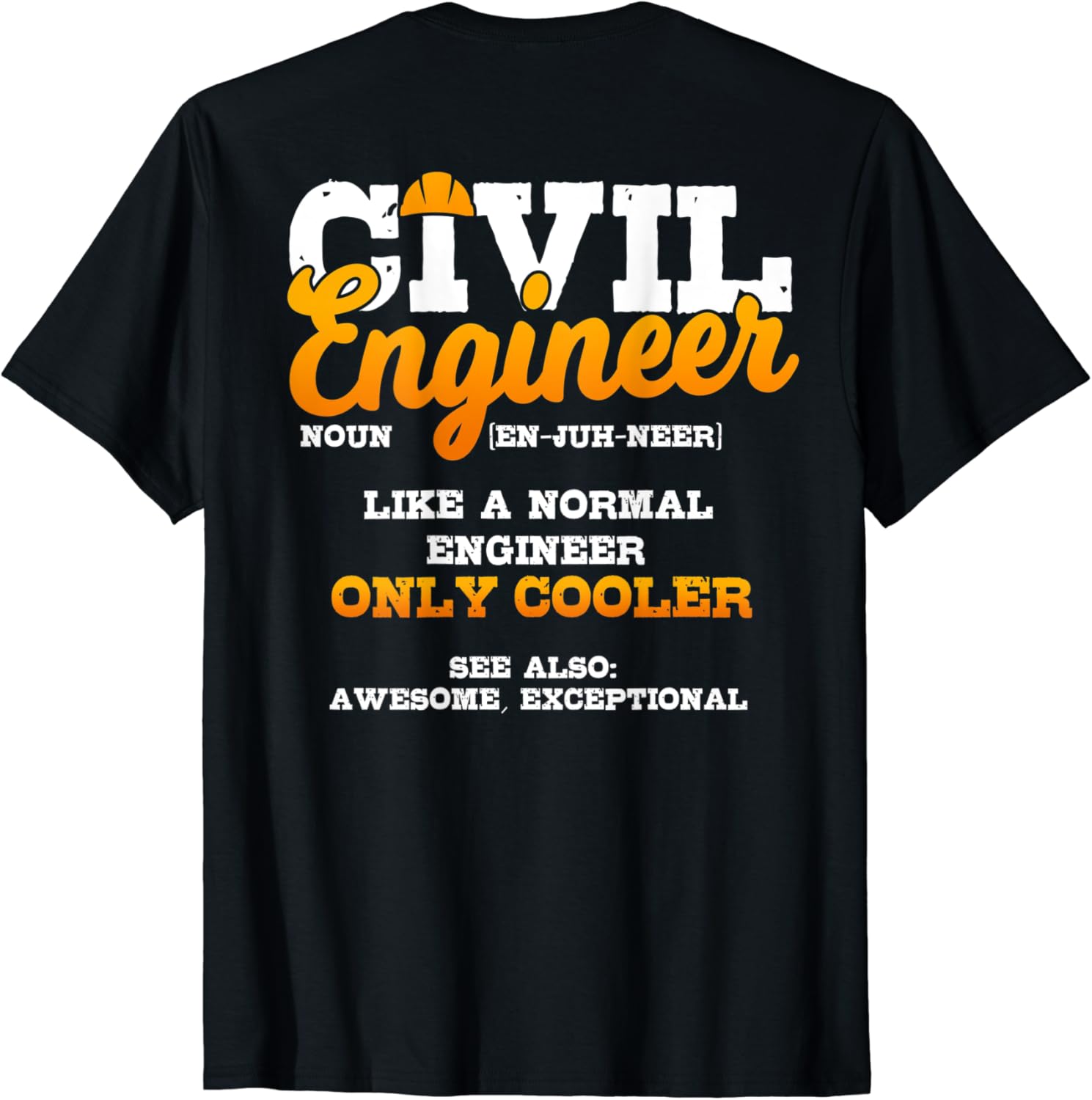 Civil Engineer Engineering Design On Back Of Clothing TShirt Amazon